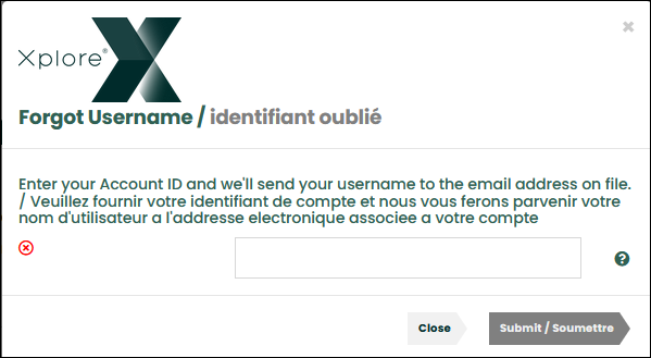 How to Reset Your MyXplore Password or Username